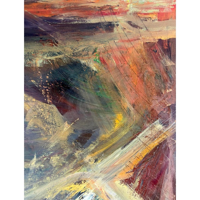 2000 - 2009 Contemporary Abstract Expressionist Painting Signed Diana '09 For Sale - Image 5 of 12