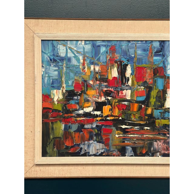 1960s Pietrak, Abstract Composition, 1967, Oil on Canvas, Framed For Sale - Image 5 of 18