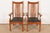 An exceptional pair of Mission or Arts & Crafts style high back spindle armchairs or dining captain chairs By L. & J.G....
