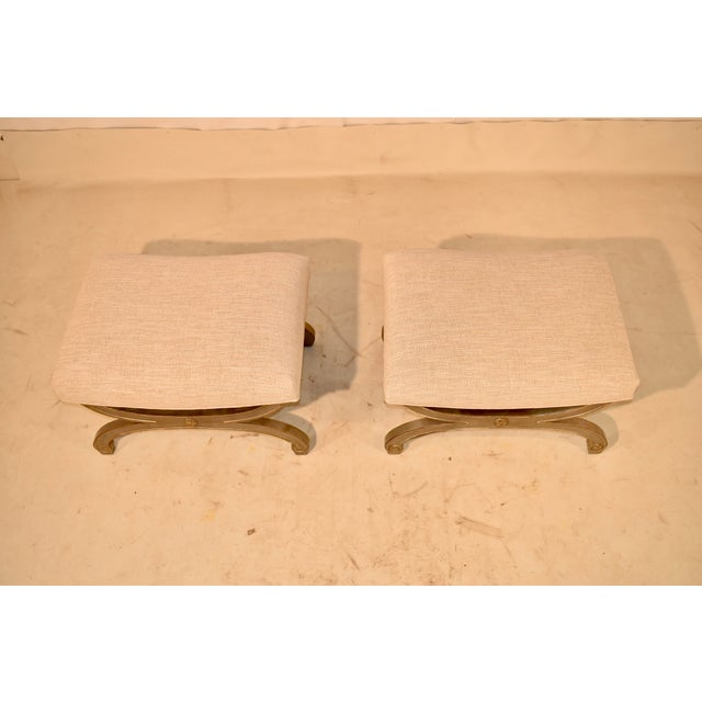 Pair of Hollywood Regency Style Benches, Circa 1960's For Sale In Greensboro - Image 6 of 13