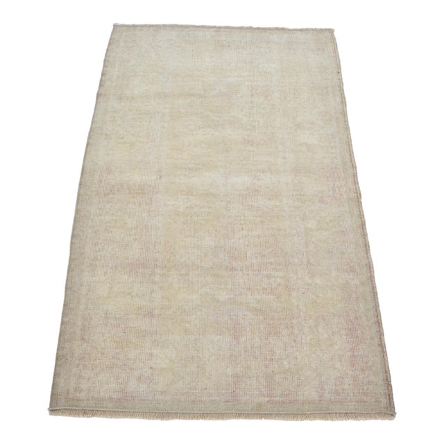 1950s Oushak Small Carpet For Sale