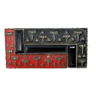 Vintage Silver, Matte Enamel and Marcasite Brooch by Theodor Fahrner for Gustav Braendle For Sale