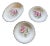 1920s Floral Motif Decorative Plates- Set of 3 For Sale