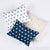Mid-Century Modern Schumacher Taylor Embroidery 16" Lumbar Pillow in Sky on Navy For Sale - Image 3 of 4