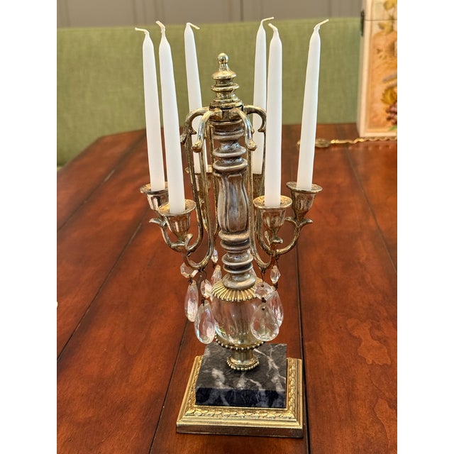 Vintage Dilly Candelabra Brass Candle Holder Vtg Dilly MFG 6 arm Candelabra Brass Candle Holder. MCM art deco, 12” x 5.5”...