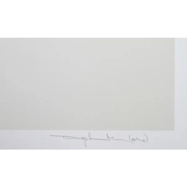 This silkscreen, titled "July Sunset," was created by the American artist, Daphne Mumford, in 1978. It is edition 200, AP...