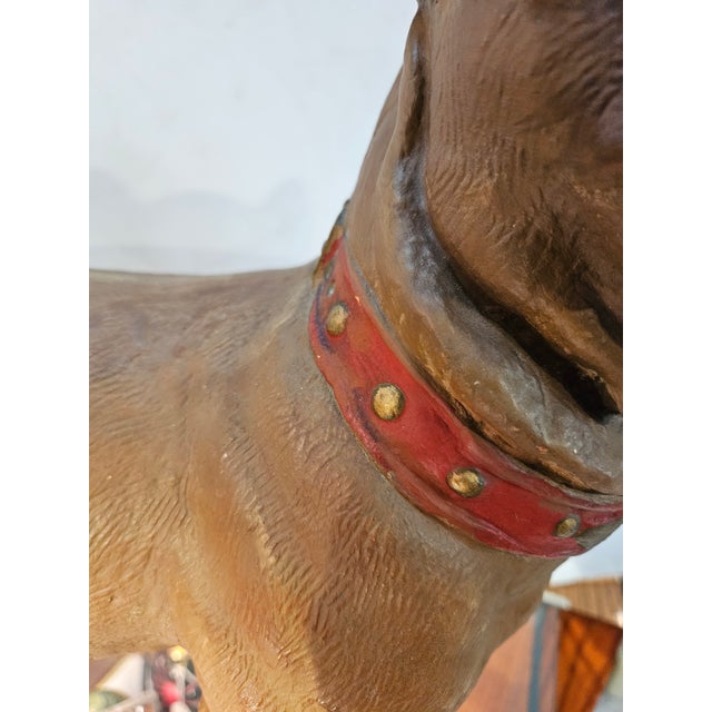 19th Century English Terra Cotta Pug Figurine With Glass Eyes For Sale In Philadelphia - Image 6 of 7