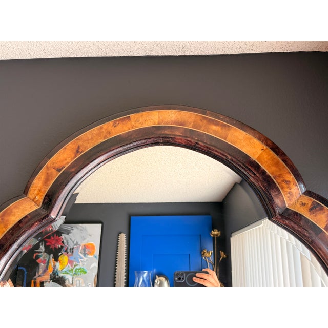 1980s 1980s Tessellated Horn Scalloped Mirror For Sale - Image 5 of 12
