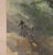 "Landscape With Waterfall", Showa Japanese Silk Scroll Painting For Sale - Image 14 of 18