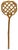 A beautifully handwoven vintage rattan rug beater that is as sculptural as it is nostalgic. Featuring an intricate...