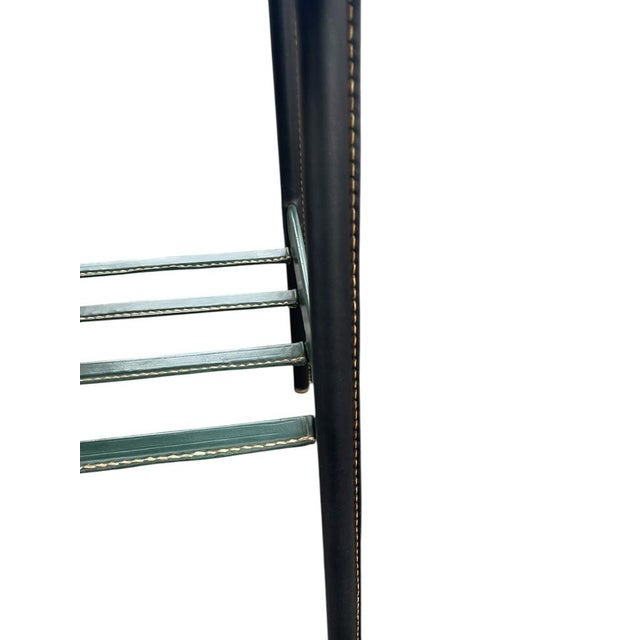 Stitched Side Table by Jacques Adnet, 1950 For Sale - Image 6 of 10