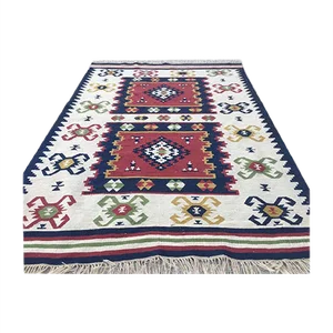 Vintage Turkish Handmade Wool Kilim Rug