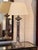 Pair of Silver Column Lamps For Sale - Image 6 of 12