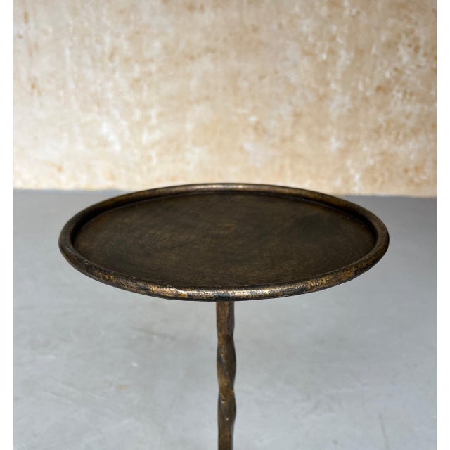 Pair of Spanish Iron Drinks Table With Twisted Stems For Sale - Image 10 of 12
