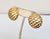 1980s Vintage 1980s Signed Givenchy Round Domed Goldtone Scales Pierced Earrings-2 Pieces For Sale - Image 5 of 6