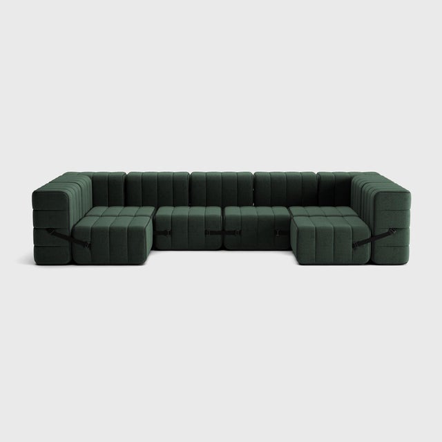 Modular Lounge Sofa in Dama Fabric by Ambivalenz, Set of 15 For Sale - Image 16 of 18