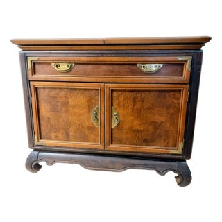 1960s Dining and Wine Cabinet With Extendable Table For Sale