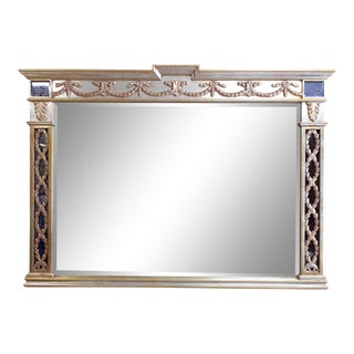 Mid 20th Century Empire Style Golden Mirror For Sale