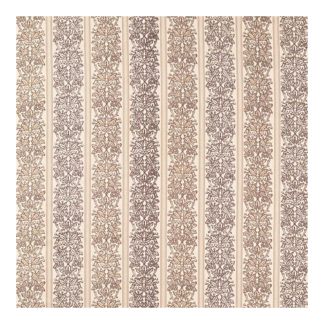 Morris & Co. Oak & Blossom Weave Fabric in Chestnut For Sale