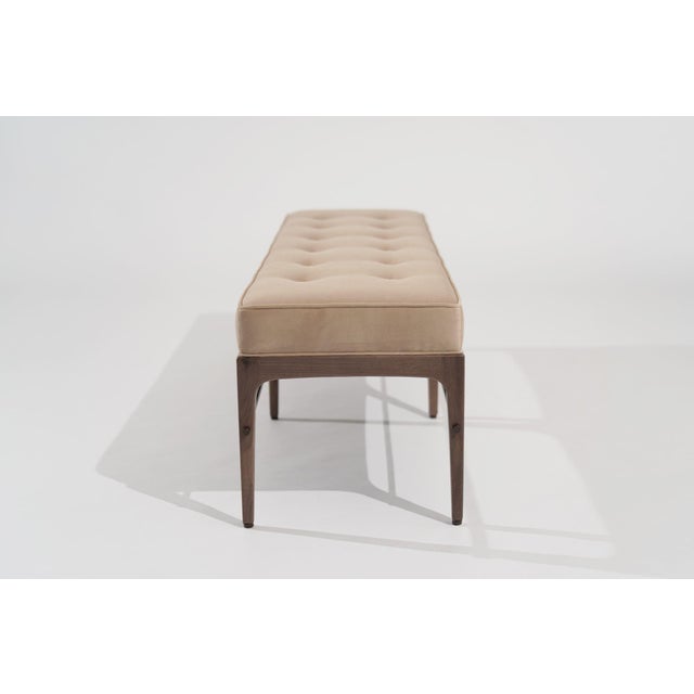 Linear Bench in Natural Wanut Series 60 by Stamford Modern For Sale - Image 12 of 18