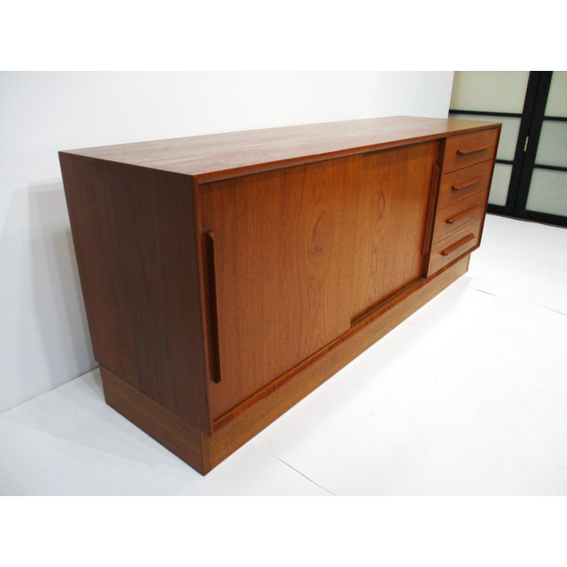 Mid 20th Century Ib Kofod Larsen Teak Credenza Sideboard Denmark For Sale - Image 10 of 12