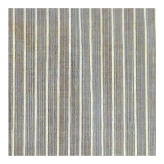 Vintage Ralph Lauren "Marin" Sky Blue Striped Cotton Fabric- 5 Yards For Sale
