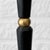 Black Mid-Century Brass and Silk Floor Lamp from Upsala Armaturfabrik, Sweden, 1960s For Sale - Image 8 of 12