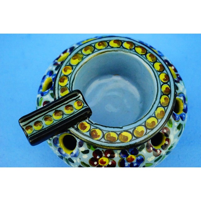 Ceramic Vintage Ceramic Ashtray by Molaroni Pesaro, Italy, 1900 For Sale - Image 7 of 18