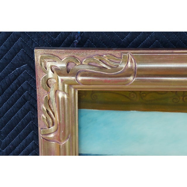 Mid 20th Century Flaming June Classical Aesthetic Oil Painting After Lord Frederic Leighton 43" For Sale - Image 6 of 12