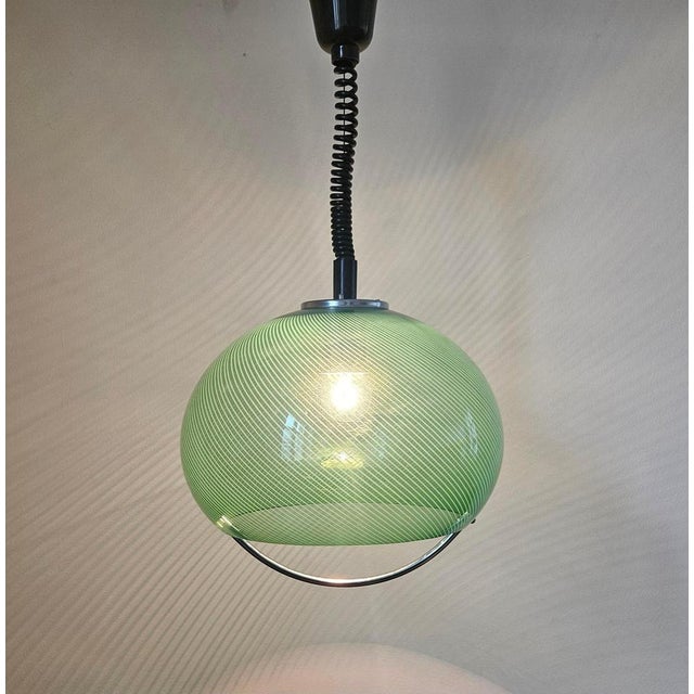 Mid-Century Meblo Pendant from Guzzini, Italy, 1970s For Sale - Image 6 of 10