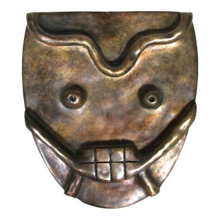 Face with Teeth Bronze Sculpture, Soveida For Sale