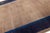 Antique Chinese Art Deco Rug Navy & Taupe Floral Wool 8x10 For Sale - Image 4 of 10