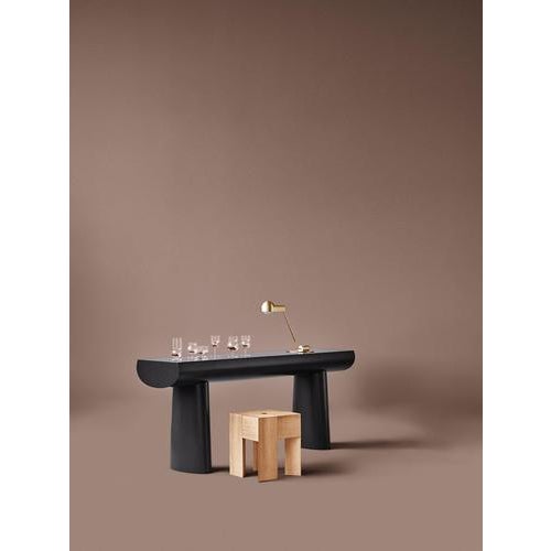 Gold Triangle Wood Stools by Aldo Bakker for Karakter, Set of 2 For Sale - Image 8 of 10