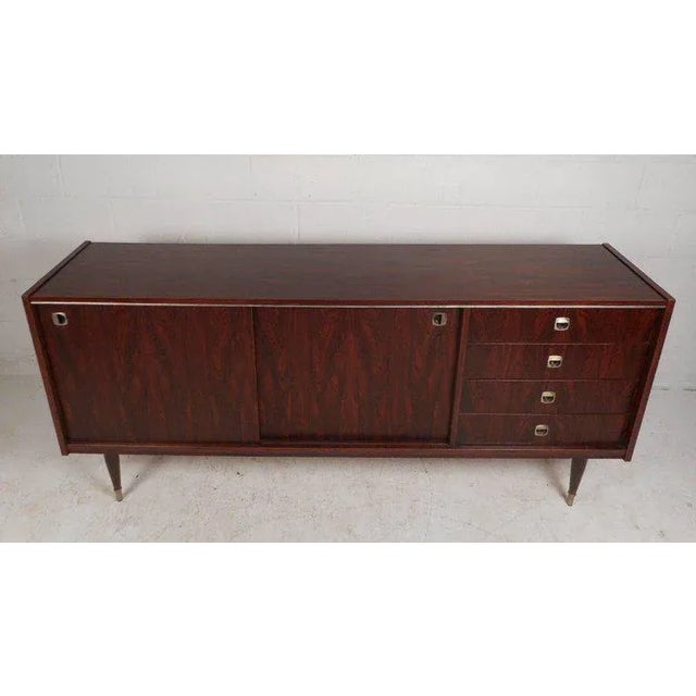 Mid-Century Modern Royal Board of Sweden Mid-Century Rosewood Credenza For Sale - Image 3 of 11