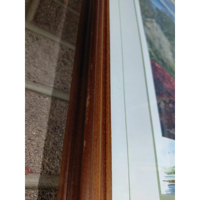 Wood Late 20th Century Framed Print of William Mangum's "Bald Head Lighthouse" For Sale - Image 7 of 10