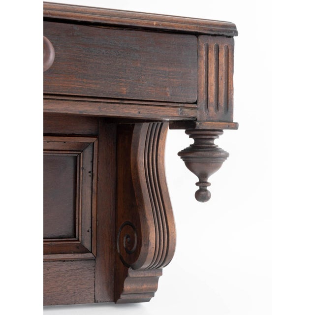 Early 20th Century American Empire Style Mahogany Wall Console For Sale - Image 5 of 10