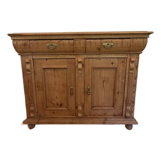 Antique Scrubbed Pine Server For Sale