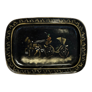 1900s Antique American Tole Small Tray