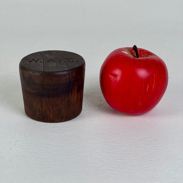 Antique 19th Century Hard Wood Whiskey/Wine Barrel Bung Hole Stopper Plug With Monogram For Sale In New York - Image 6 of 7