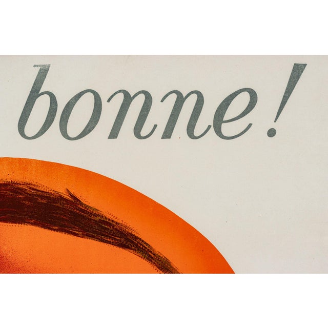 1950s La Moutarde Bornibus Original Vintage Large French Advertising Poster 54x69 Inches For Sale In San Francisco - Image 6 of 11