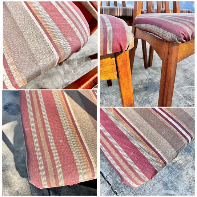 Mid Century Modern Teak Dining Chairs | Set of Five by Benny Linden For Sale - Image 10 of 12