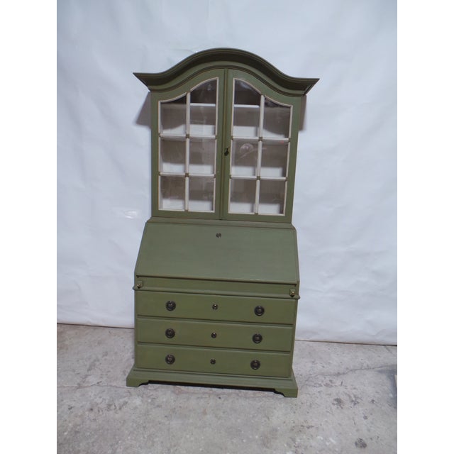 Swedish Rococo Style Secretary Hutch For Sale - Image 4 of 15