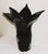 Handkerchief-shaped vase in black Murano glass. Vintage Black glass vase, made by a master glassmaker in Murano around the...