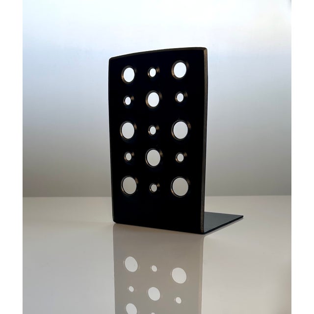 Modernist Sculptural Bookends in Steel, Germany 1950s, Set of 2 For Sale - Image 17 of 18