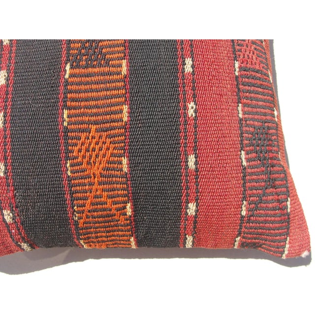 1980s Vintage Kilim Rug Pillow Cover For Sale - Image 5 of 8