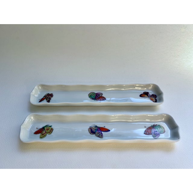Pair of Limoges Chinoiserie White Porcelain Trays by Andre Prevot For Sale - Image 18 of 18