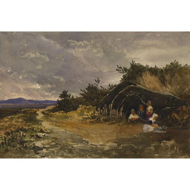 An original early 19th-century watercolour painting, Attrib. William James Müller, Tent of Wandering Yurooks, Xanthus.A...