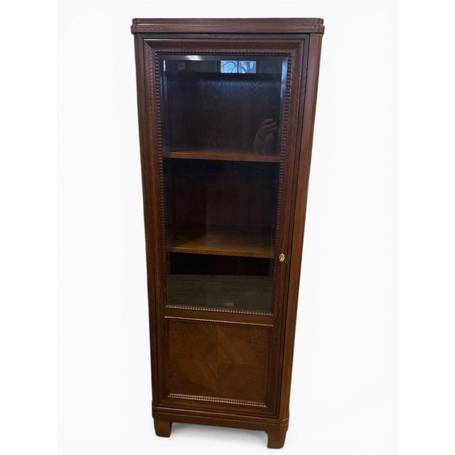 Brown Antique Art Nouveau Display Cabinet, 1890s For Sale - Image 8 of 8