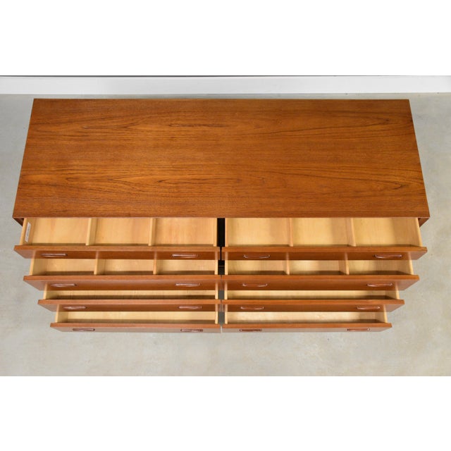 1960s Refinished Erik Buch 60” Teak Long Dresser For Sale - Image 10 of 10