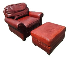 Example of Hancock and Moore Chair and Ottoman Sets